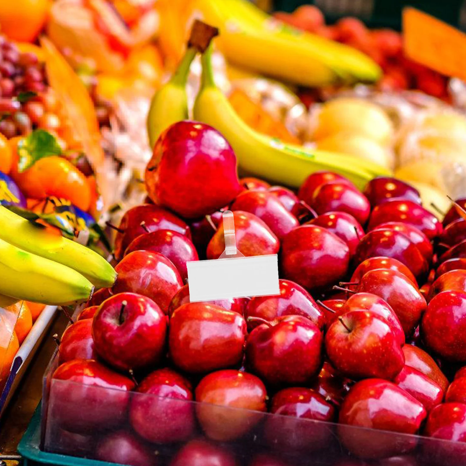 

20Pcs Hook Style Shelf Label Holder Plastic Tags for Supermarket Convenience Store Retail Wire Shelf Labels 76x35mm