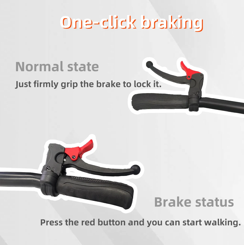 Free Knee Clutch Walker Scooter for Broken Foot Disabled Rehabilitation Equipment Walking Assist Device Adjustable Walker