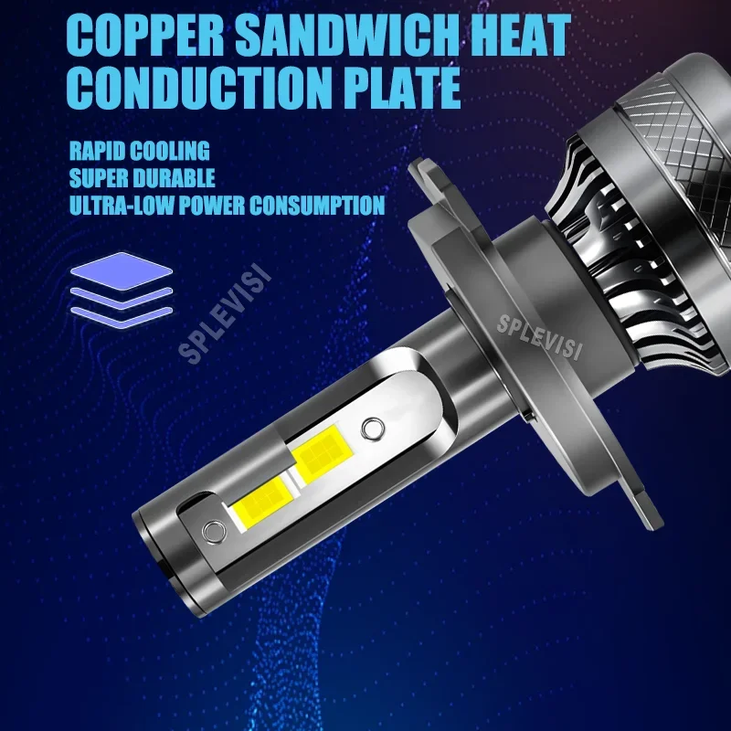 H4 LED المصابيح الأمامية مرحبا منخفضة لا تحذير ضوء المدمج في المقاوم لتويوتا AYGO MK1 2005 2006 2007 2008 2009 2010 2011 2012 2013 #5