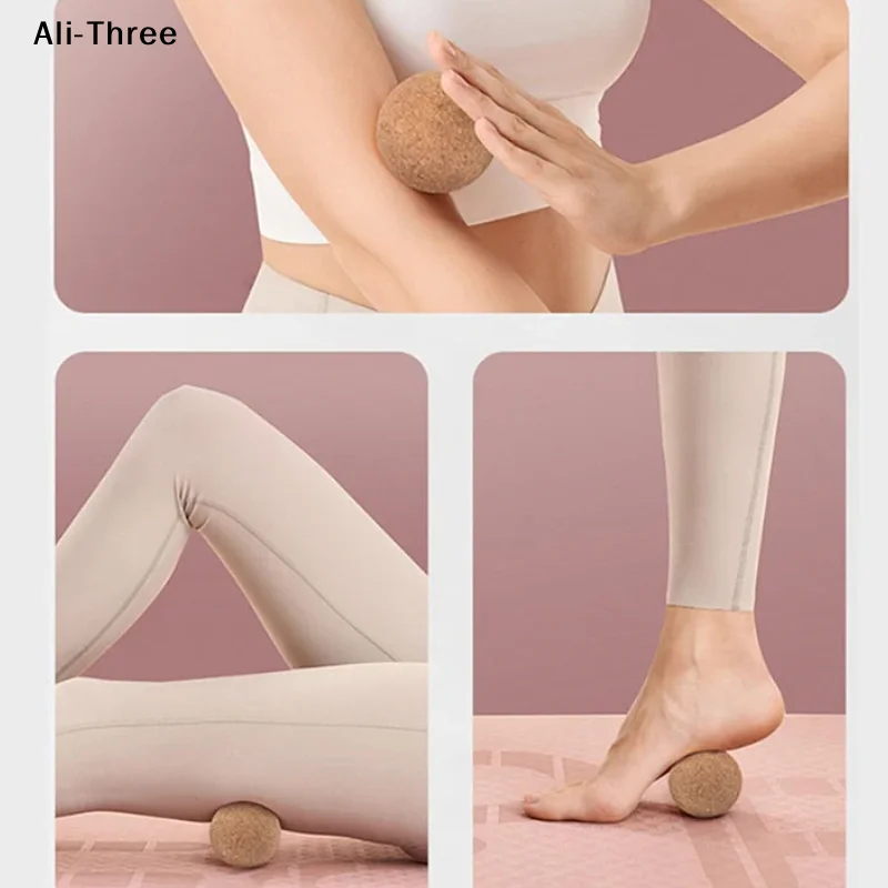 

Пробковый массажный мяч, массажер для спины, массажер для ног, мяч для йоги, терапия для снятия напряжения, миофасциальный мяч, расслабление мышц, триггерная точка