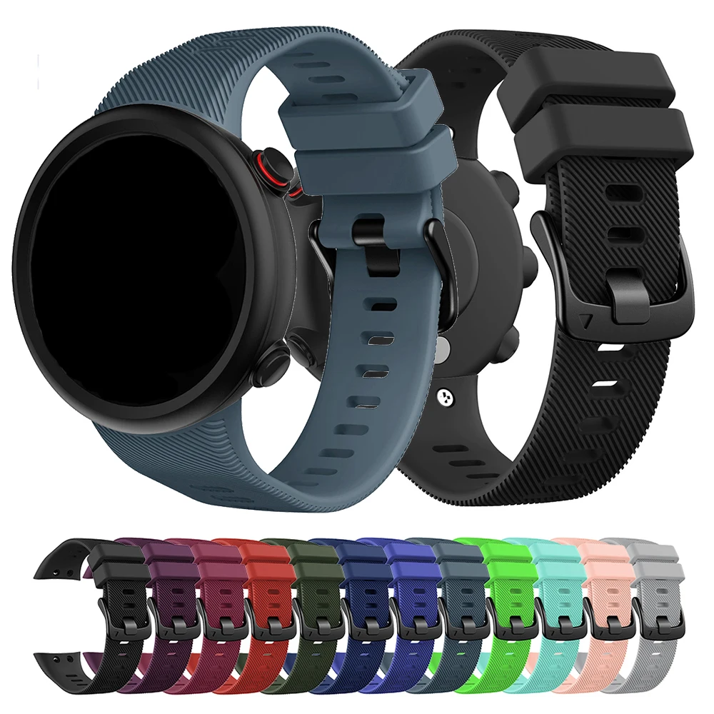 Silikonarmband für Garmin Forerunner 45/Swim 2. Ersatz-Uhrenarmband für Forerunner 45S