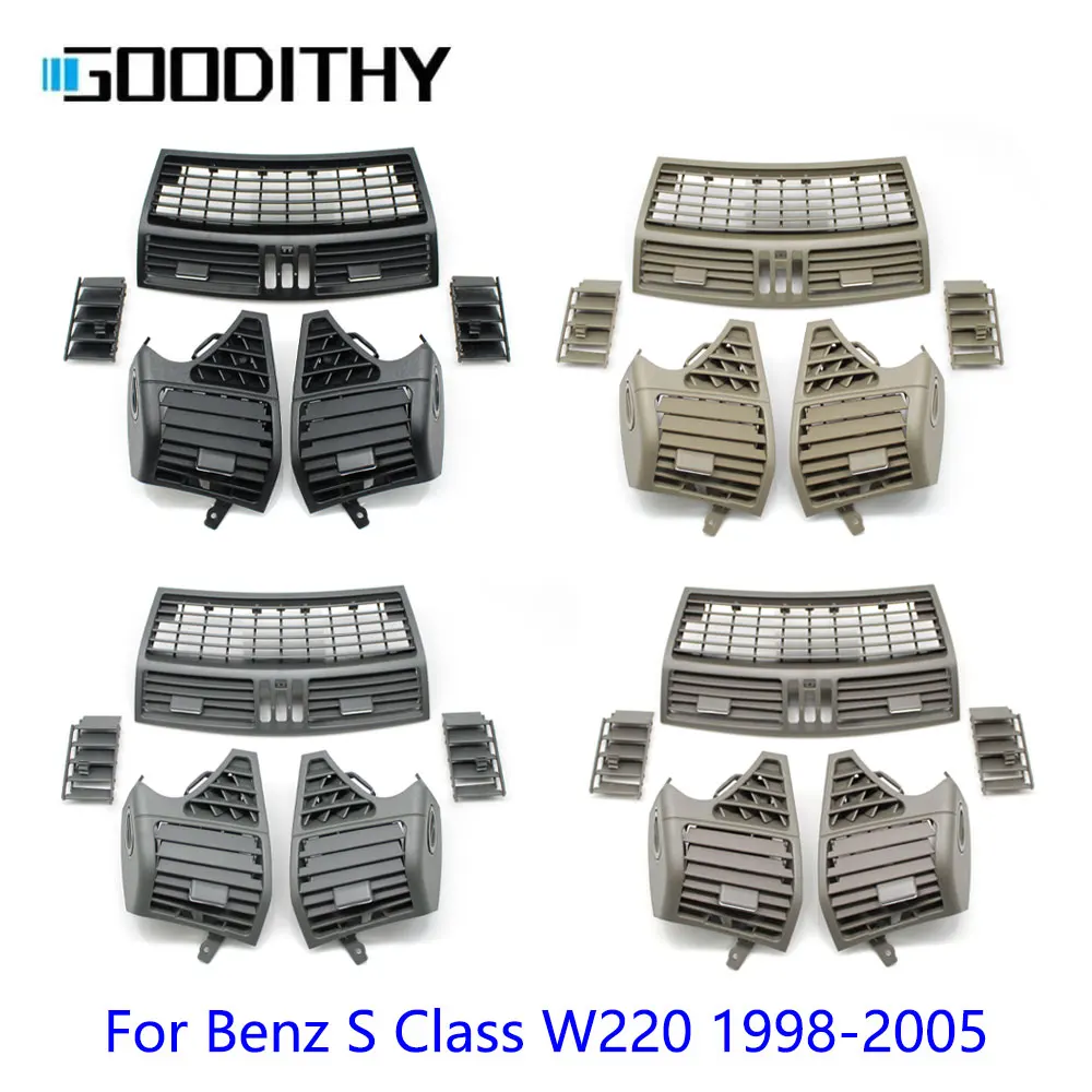 

For Mercedes Benz S Class W220 1998-2005 Car Front Dashboard Left Right Center AC Vent Grille Outlet Panel Cover Trim Replace