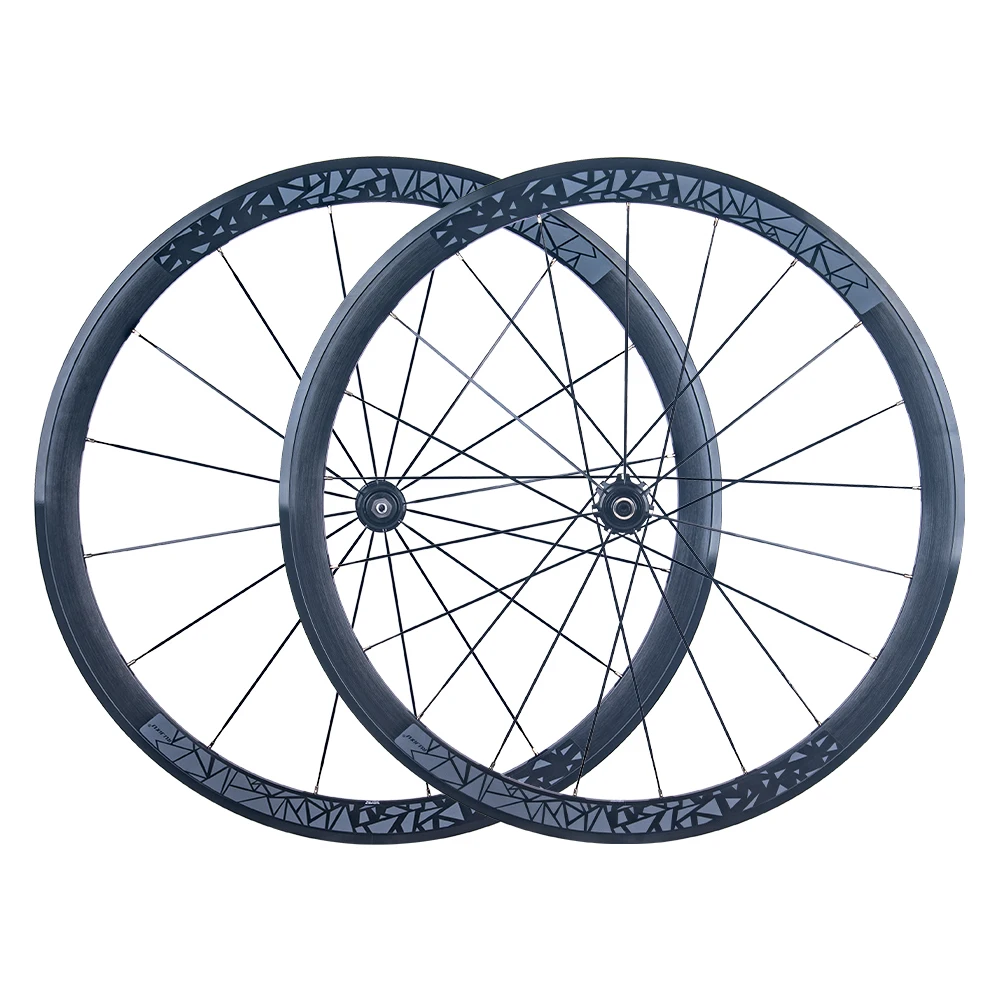 Neuer 700C 30/40/50mm Rennrad-Laufradsatz aus Aluminium mit Clincher-Felge, V-Bremse, Scheibenbremse, Steckachse und Center-Lock-Naben – Detail 26