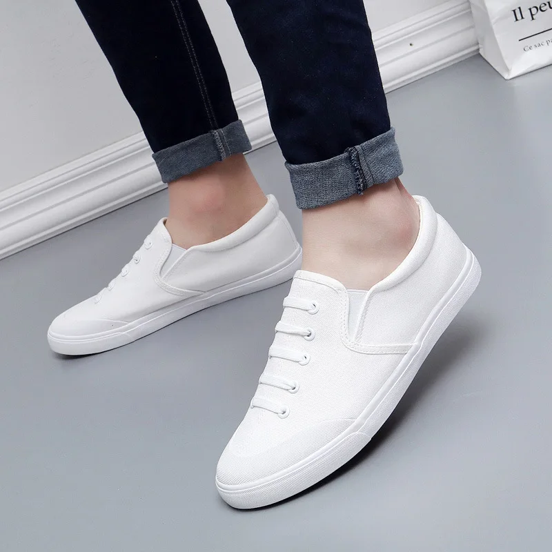 New Canvas Shoes Men\'s Shoes Slip-on Shoes Casual Tide Small White Shoes Cloth Shoes Men\'s Shoes  Sneakers Men Zapatos Casuales