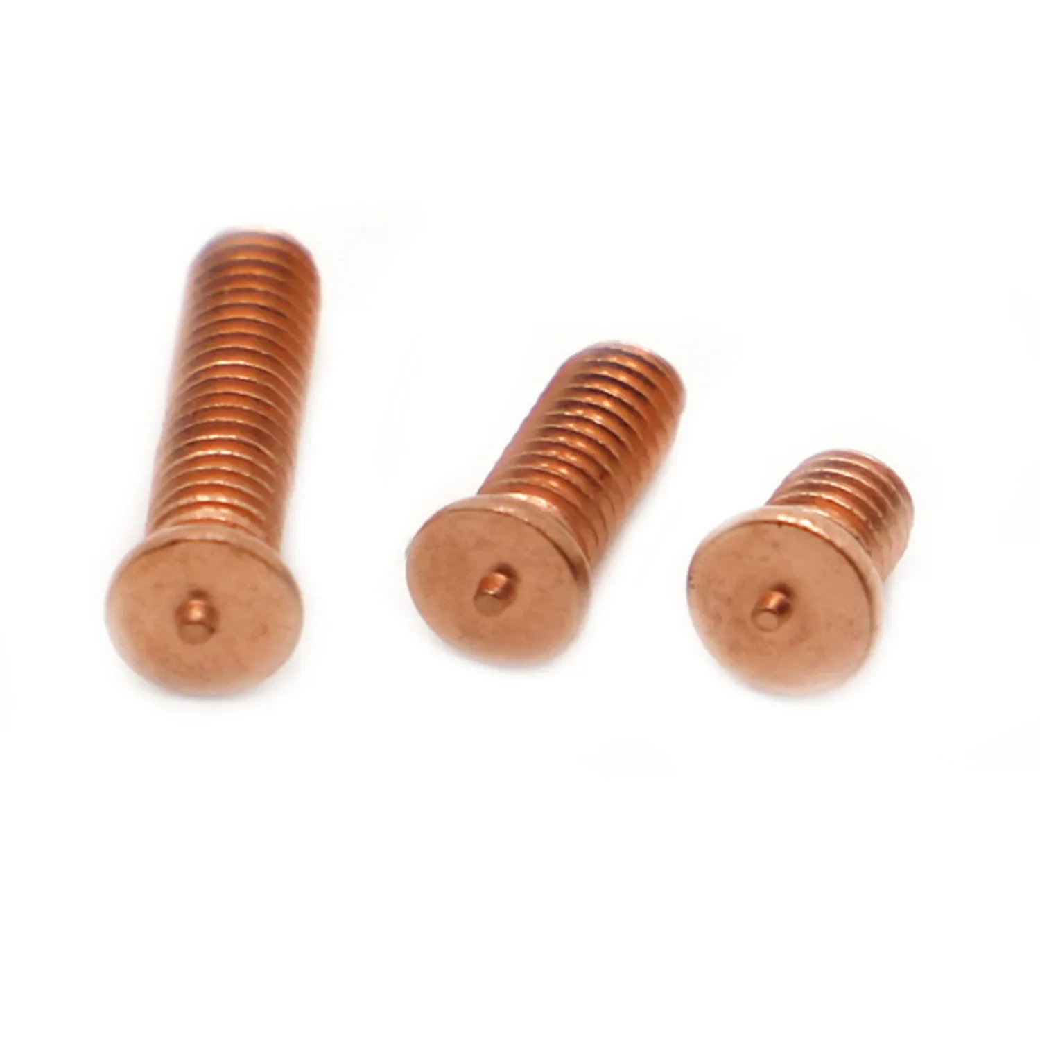 M3 M4 M5 M6 M8 M10 Carbon Steel Copper Plated Stud Weld Spot Welding Screw Solder Point Nail Bolt for Capacitor Discharge