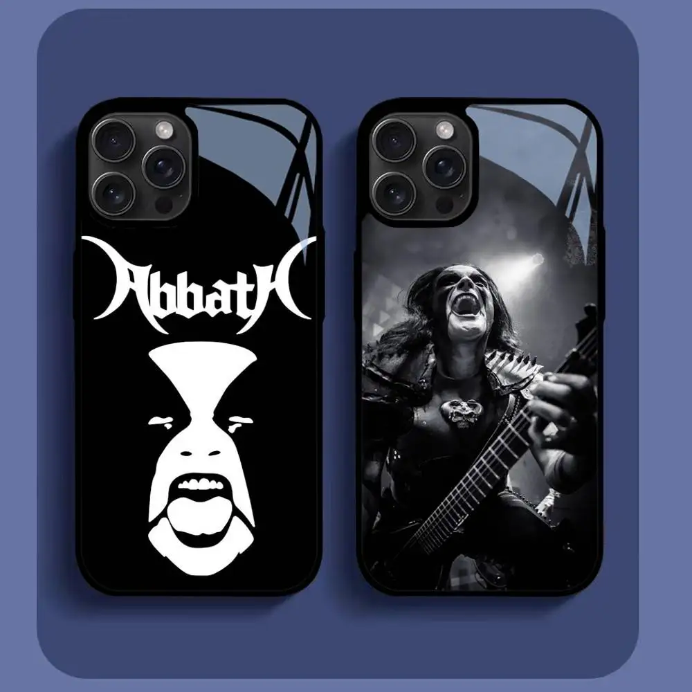 

Heavy Metal Band ABBATH Phone Case For IPhone16 15 14 13 12 11 Pro Xs Max Mini XR X 7 8 Plus Luxury Mirror Hard Funda