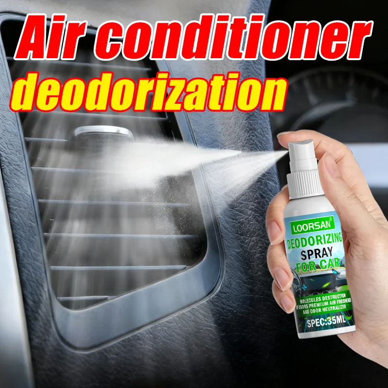 

Спрей-нейтрализатор запахов LOORSAN для автомобиля, 35 мл – освежитель воздуха для вентиляционных отверстий кондиционера, салона и устранения запаха дыма