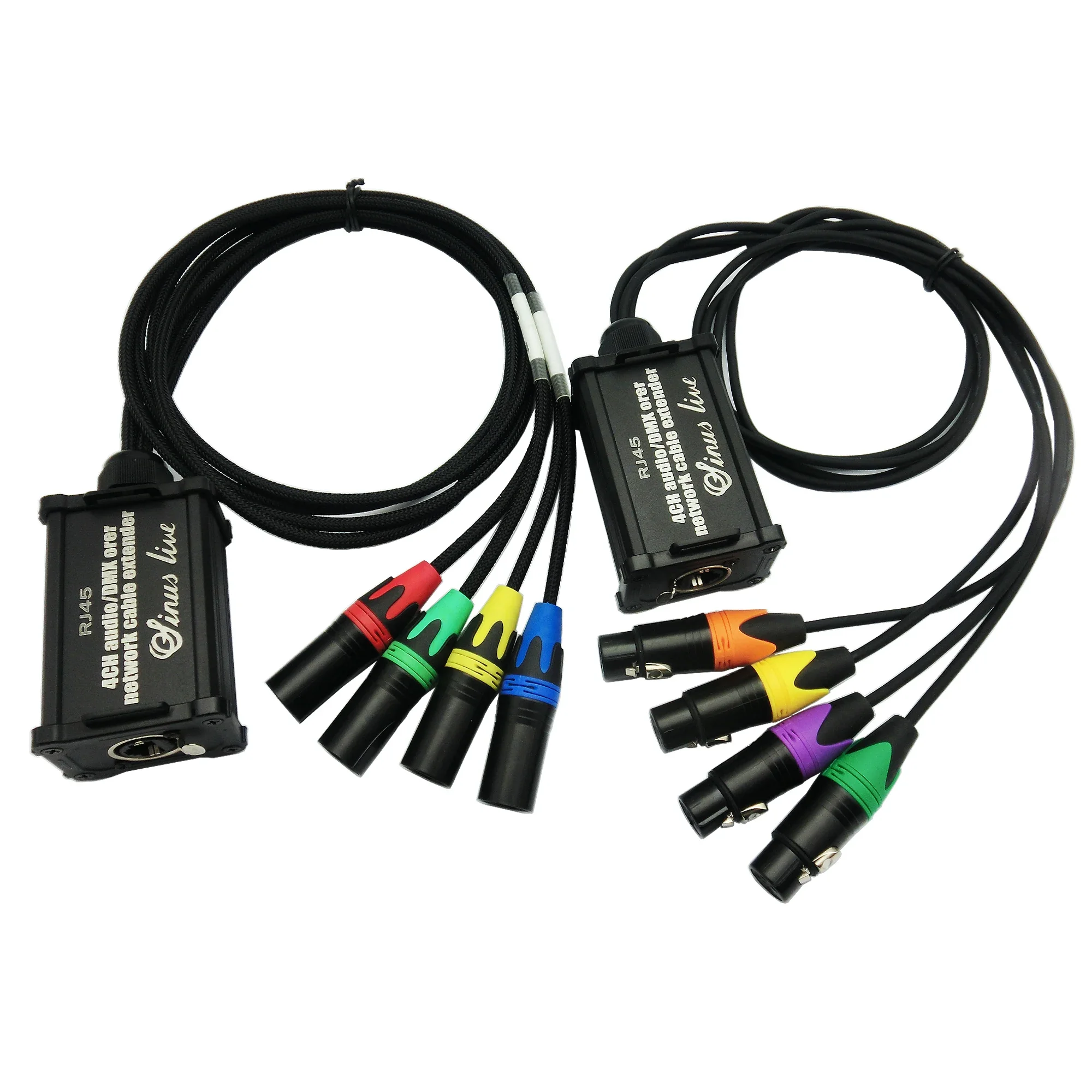 

Manufacturer Network Extender Cable 4 CH XLR Male Female 3-5pin with dmx cable to RJ 45 RJ45 Connector Network Adapter Cable