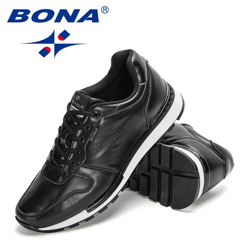 BONA New Designers Business Dress Shoes Genuine Leather Formal Office Men Shoes Party Fashion Wedding Man Footwear Trendy