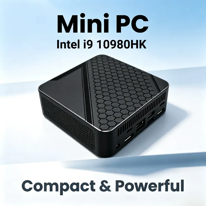 Intel i9 10980HK High-Performance Mini PC New Portable USB 3.0 16GB RAM DDR4 Wi-Fi6 high-frequency memory