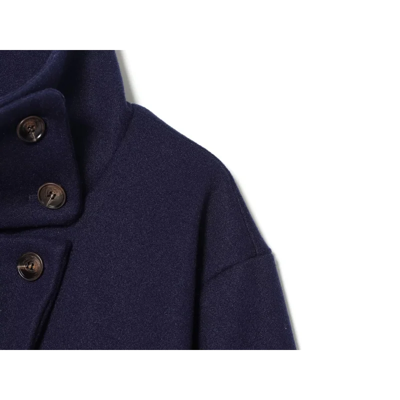 2026 Herbst Winter Neuankunft Damen Einfarbiger Mantel Langarm Stehkragen Oberbekleidung Täglicher Chic Damen Modejacke – Detail 37