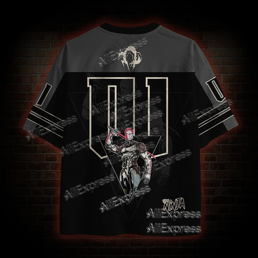 (ZZ) New Dark Series, Street Trendy Quick Drying Mesh Jersey, Sports Breathable Adult V-neck T-shirt, Handsome and Comfortable view 2