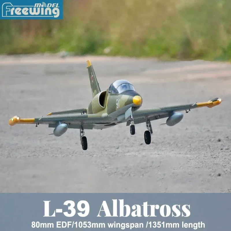 

Freewing 80mm L-39 "Albatross" RC Electric Culvert Model EDF Jet remote control Airplane model 6CH Adult boy toys