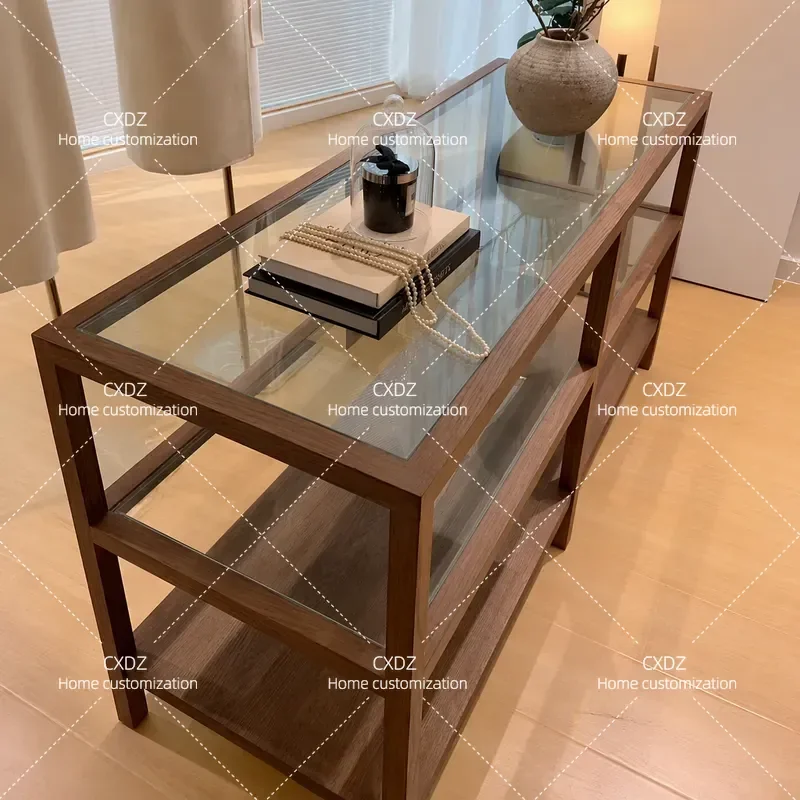 Clothing store, Nakajima table, flowing water table, jewelry display cabinet, shelf, bag, shoe sample display table