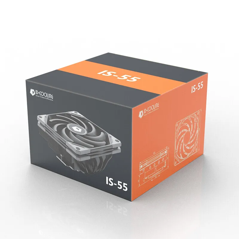 ID-COOLING IS-50X CPU Cooler 5 Heat Pipes 56mm Height ITX Computer Air Cooling Radiator For LGA 1700 1200 AM4 AM5 115X