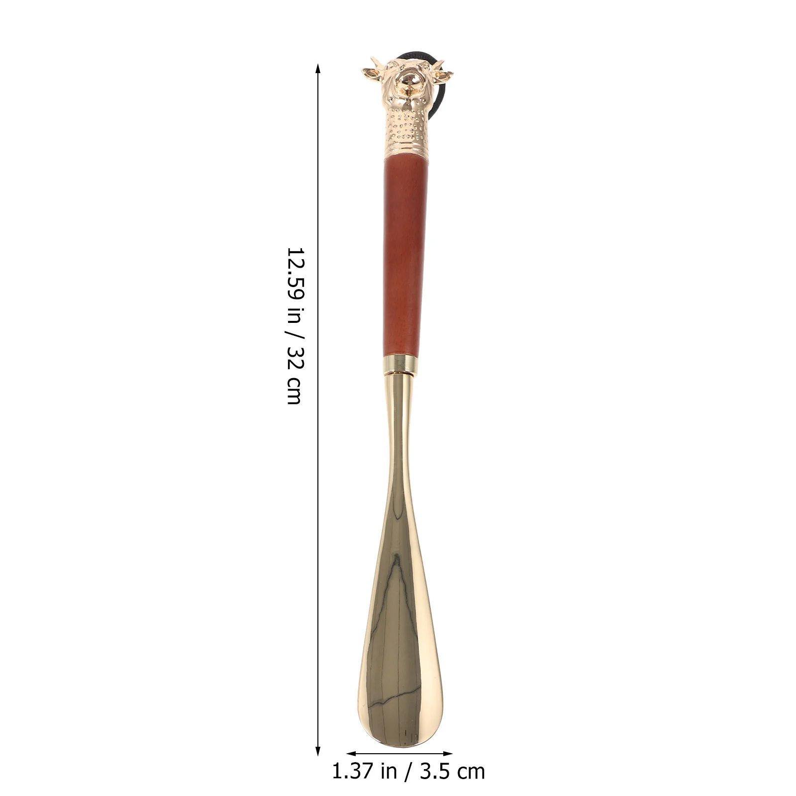 

32CM Long Shoehorn Head Alloy Metal for Men Women Seniors Pregnant Travel Friendly Shoe Lifting Helper Durability