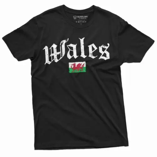 Wales Flag T-Shirt Wales National Tee Welshman Gift Ideas Patriotic Wales Shirt