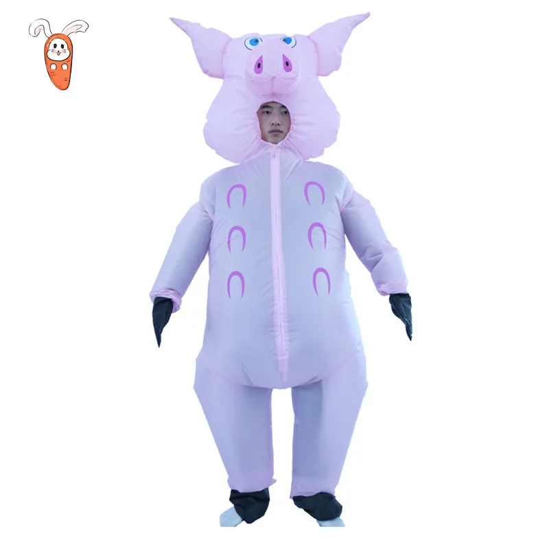 Inflatable pig doll costume Holiday party party stage set props cute cartoon inflatable costume