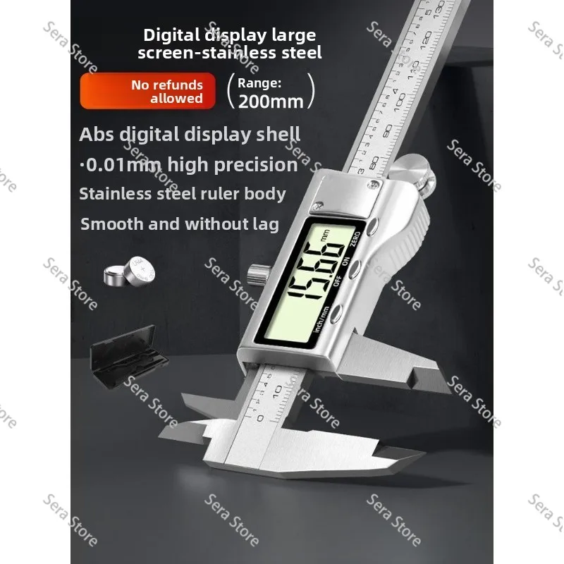 Digital Vernier Caliper High Precision Small Jewelry Cultural Play Bracelet Household Mini Electronic Edge Swimming Oil Label