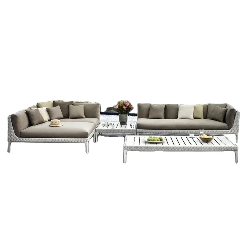 #All-Weather Durable Eco-Friendly Modern Design Outdoor Sofa Set Unique Rattan Garden Patio Furniture Living Room Bedroom Villas