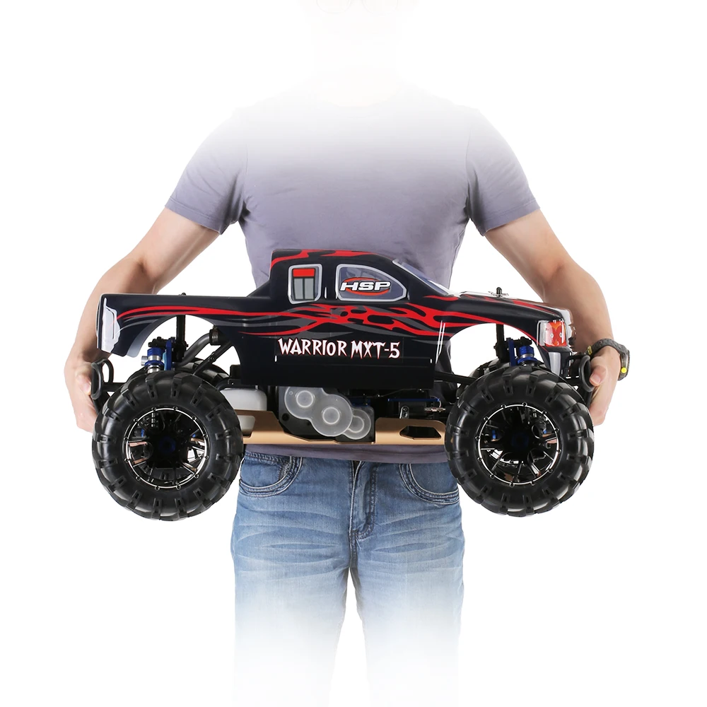 HSP Skeleton 1/5   RC Car 4WD 32CC Engine 94050  Radio Control  Patrol Power Monster Truck  RTR Steel Gear Box Warrior MXT-5