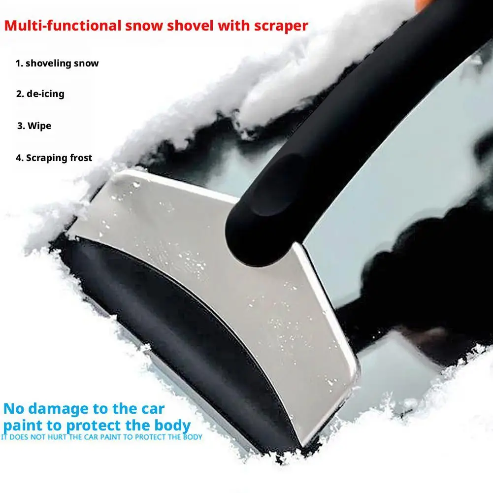 Ice Scraper For Car Windshield Car Window Frost Remover Scratch-Free Ice Breaker Shovel Cleaning Tool Car Winter Accessorie I6J0