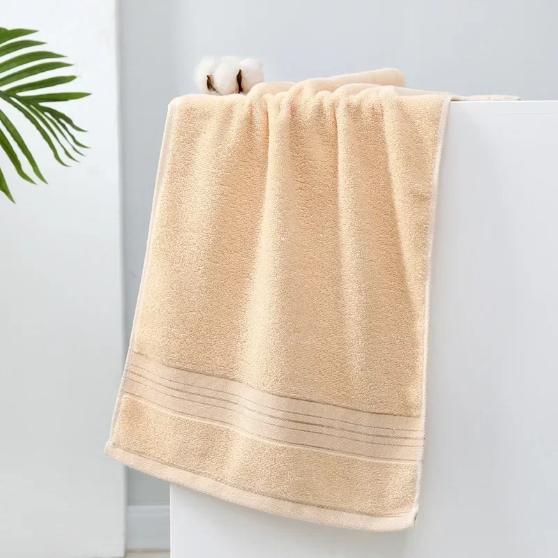 2pcs Towel Gold Bathroom Accessories Bath For Home 100% Cotton Face Towels Wire Absorbency Beach Solid Friendly Spa Color Garden