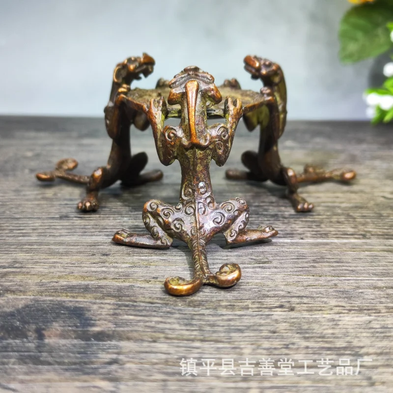 

Three-Legged Beast Pixiu Dragon Lid Holder Tea Pot Lid Stand Tea Set Accessories Tea Tools Candle Holder Wax Holder Ornament