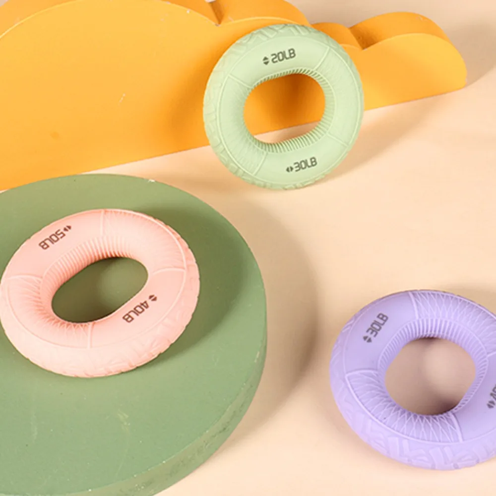 قبضة مجتذب قوة مزدوجة قبضة سيليكون حلقة أجهزة لياقة بدنية إصبع الذراع قوة إعادة التأهيل التدريب مجتذب