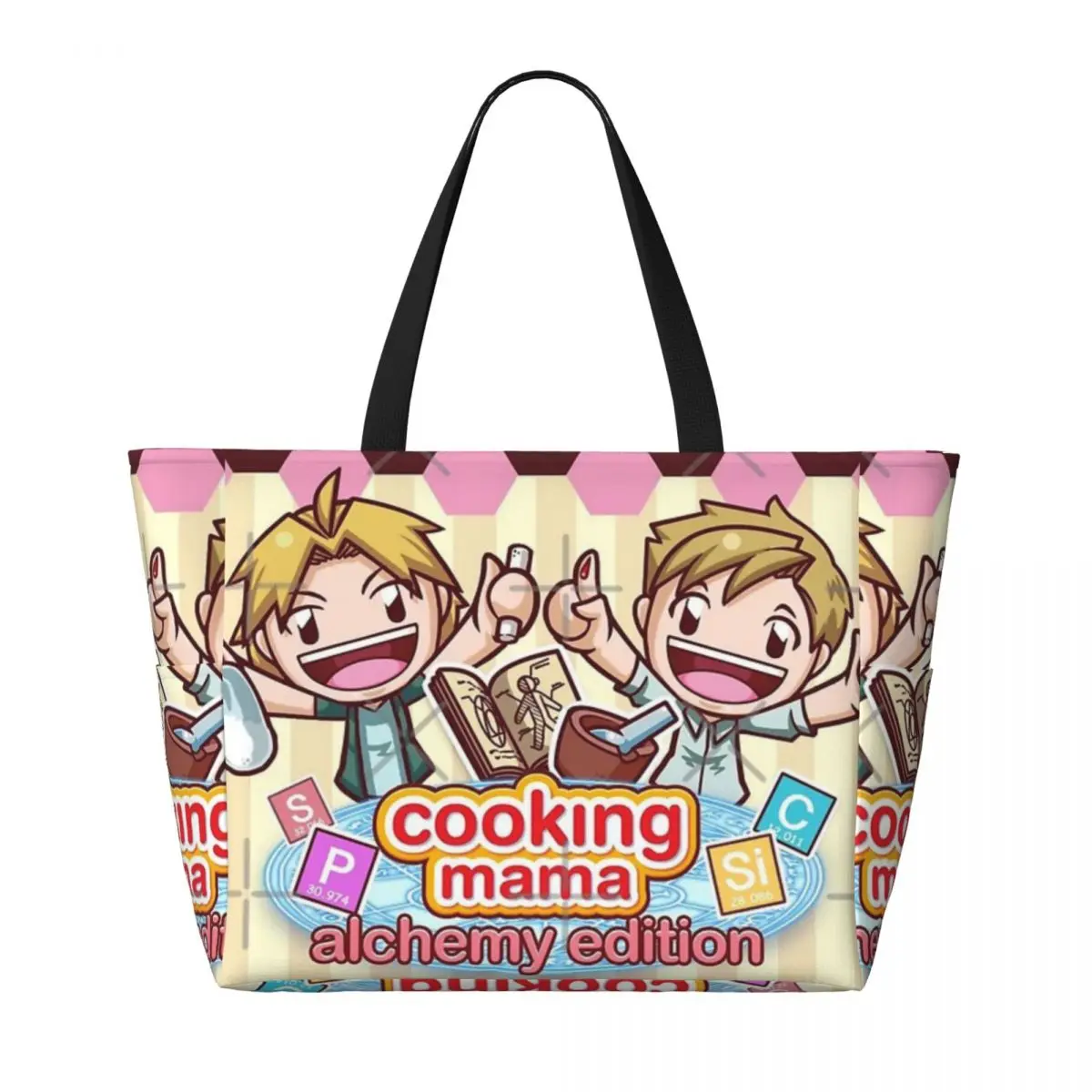 Cooking Mama Alchemy Beach bolsa de viaje, bolsa de mano moderna de gran capacidad, regalo de cumpleaños, patrón multiestilo