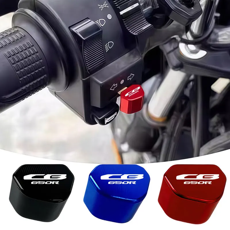 Para Honda CB650R 2018-2023 2022 2021 accesorios de motocicleta CNC botón de interruptor de señal de giro tapa de llave