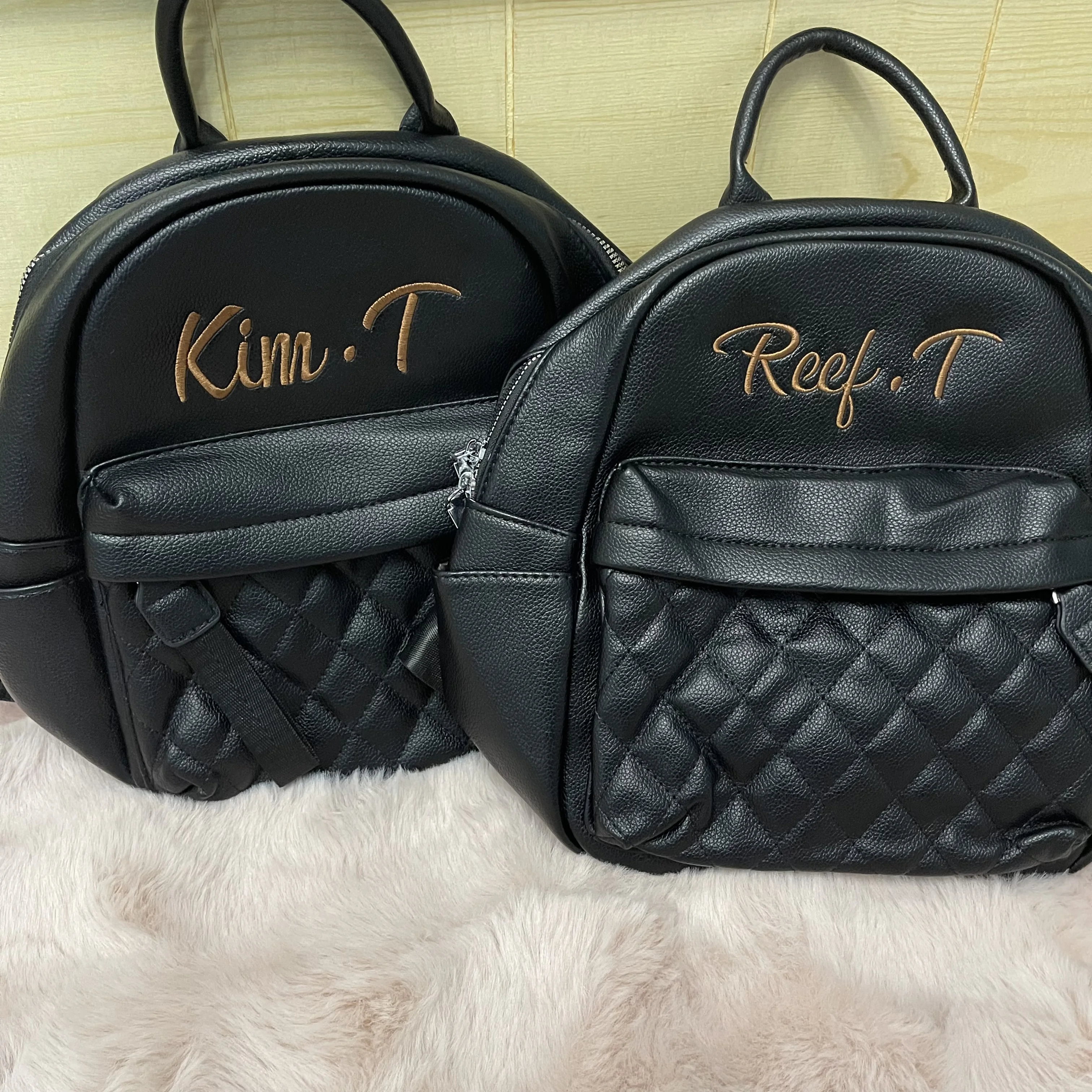 

Women's Personalized PU Bag Unique Birthday Gift Backpack Custom Embroidery Name Fashion Girl's Outdoor Soft PU Shoulder Bags