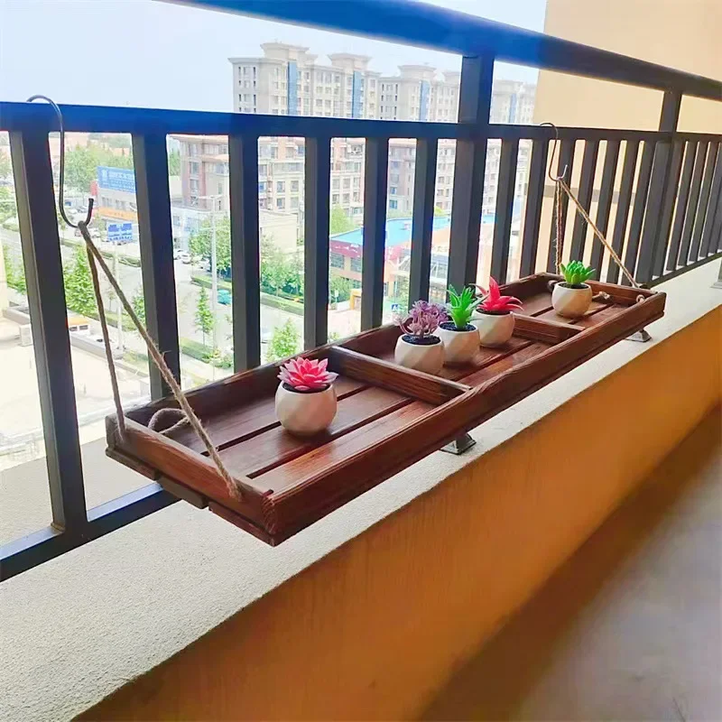 Balcony partitions, window sills, railings, hanging railings, guardrails, decorations, hanging flower stands