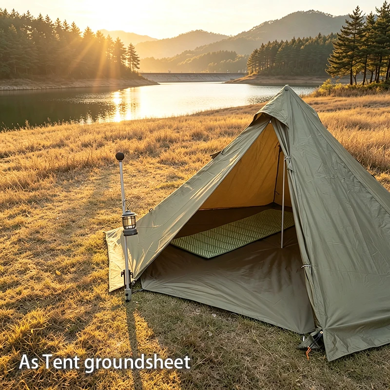 4x4 Large Camping Mat Hexagon Octagon Waterproof Ground Sheet Footprint Picnic Mat Big Tarp Awning Shade Beach Travel Mat