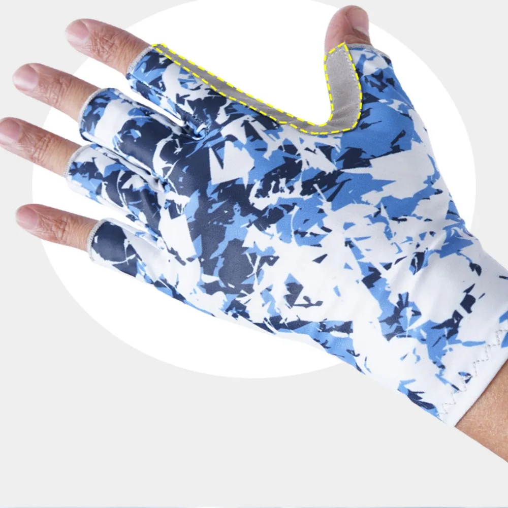 Sun Protection Half Finger Fishing Gloves Summer Sunscreen Fingerless Fingerless Fishing Gloves Breathable Half-finger