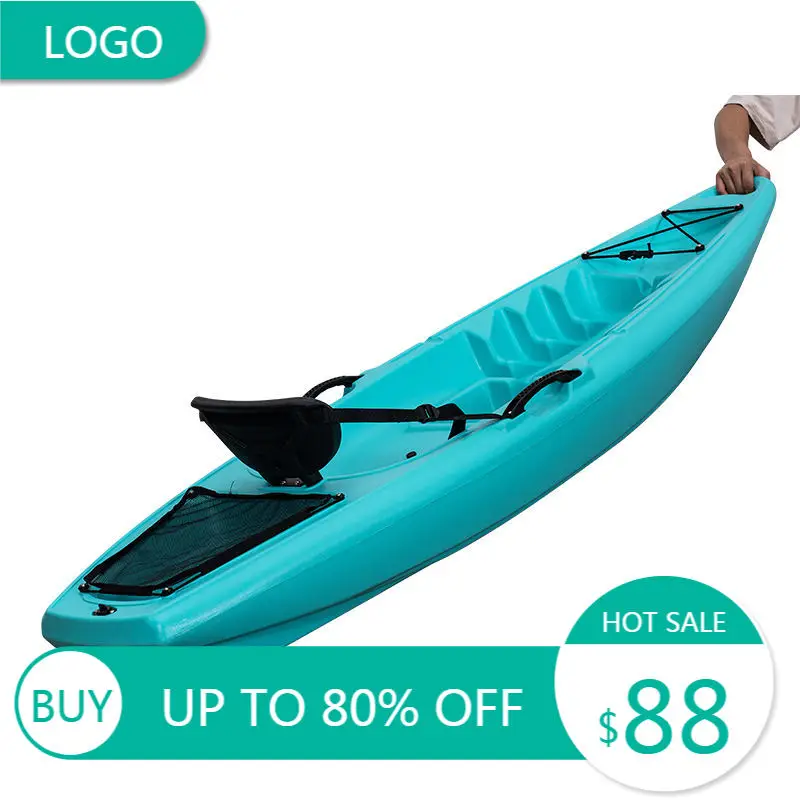 Kids Hard‑Shell Mini Sit‑on‑Top Kayak HDPE Blow Molded Single‑Seat Portable For Freshwater Fishing Paddling