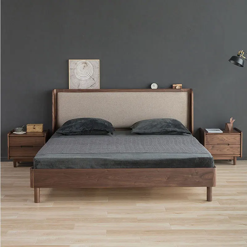 

Customizable North American Black Walnut Backrest Soft Bag Bed