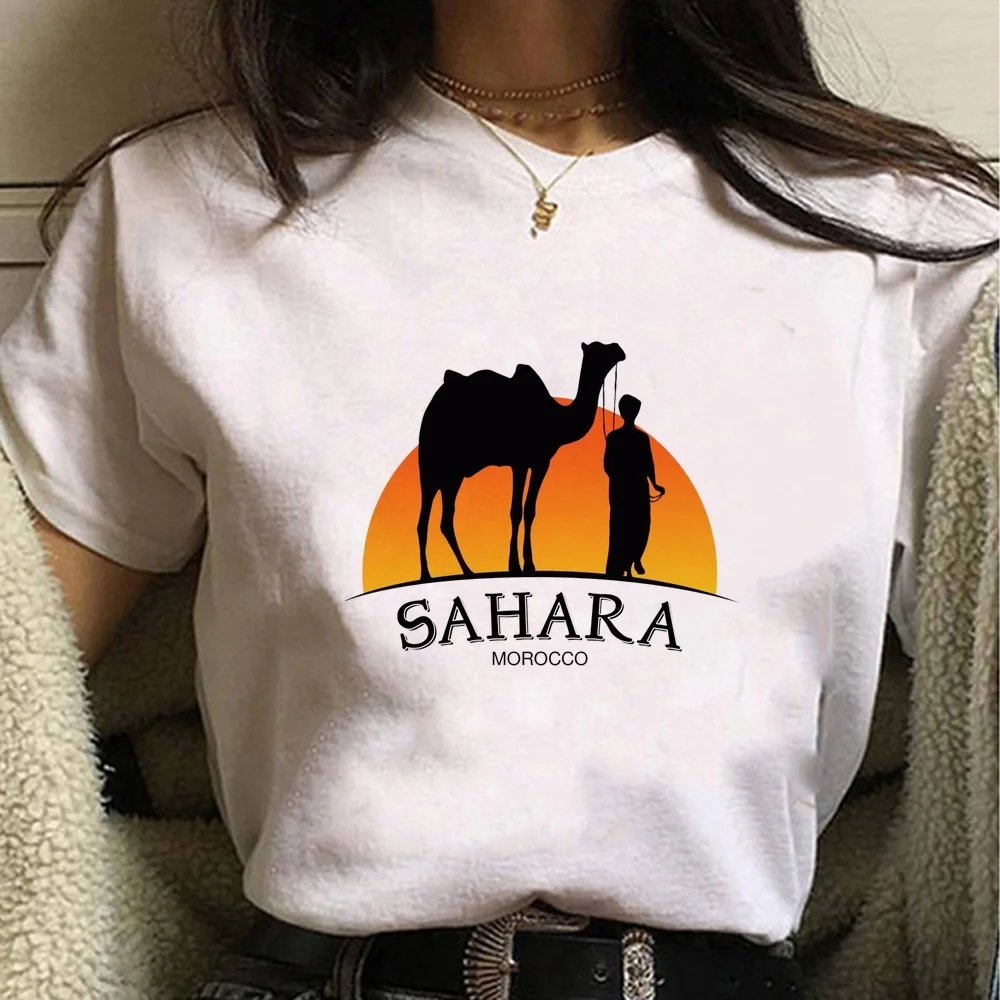 Morocco top tees female goth party baddie gyaru summer t-shirt Retro korean fashion jojifuku japanese japan