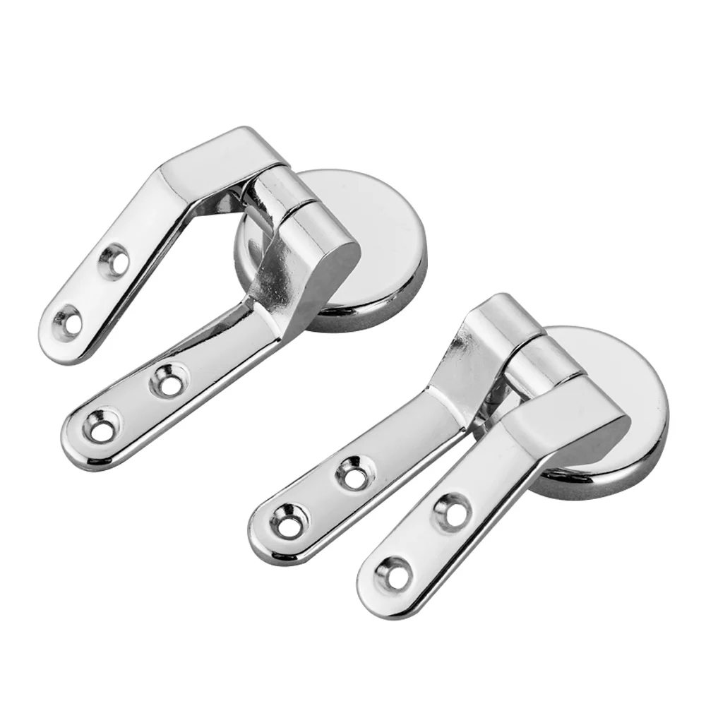 Zinc Alloy Toilet Seat Hinge Flush Toilet Cover Mounting Connector Toilet Lid Hinge Mounting Fittings Replacement Parts