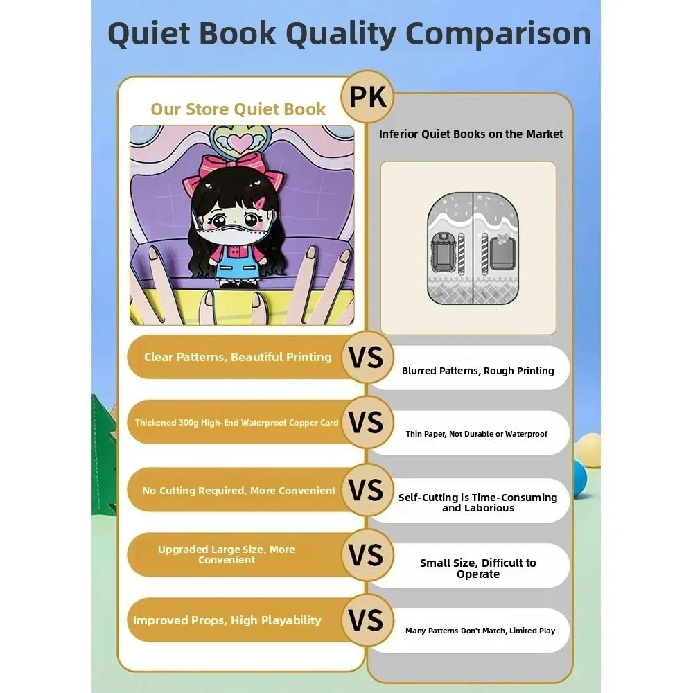 Negozio di unghie 3D Libro silenzioso Giochi di adesivi interattivi creativi Libro silenzioso Stile puzzle fatto in casa Fai da te Dress Up Giochi per bambini