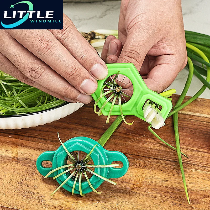 New Green Onion Easy Slicer Shredder Plum Blossom Cut Green Onion Wire Drawing Superfine Vegetable Shredder Kitchen Accessories