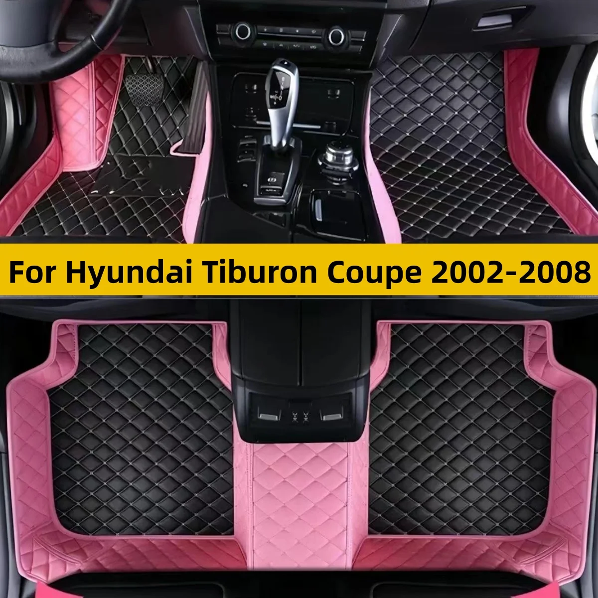 Custom Car Floor Mats For Hyundai Tiburon Coupe2002 2003 2004 2005 2006 2007 2008Car Waterproof Wearproof Auto Interior Carpet