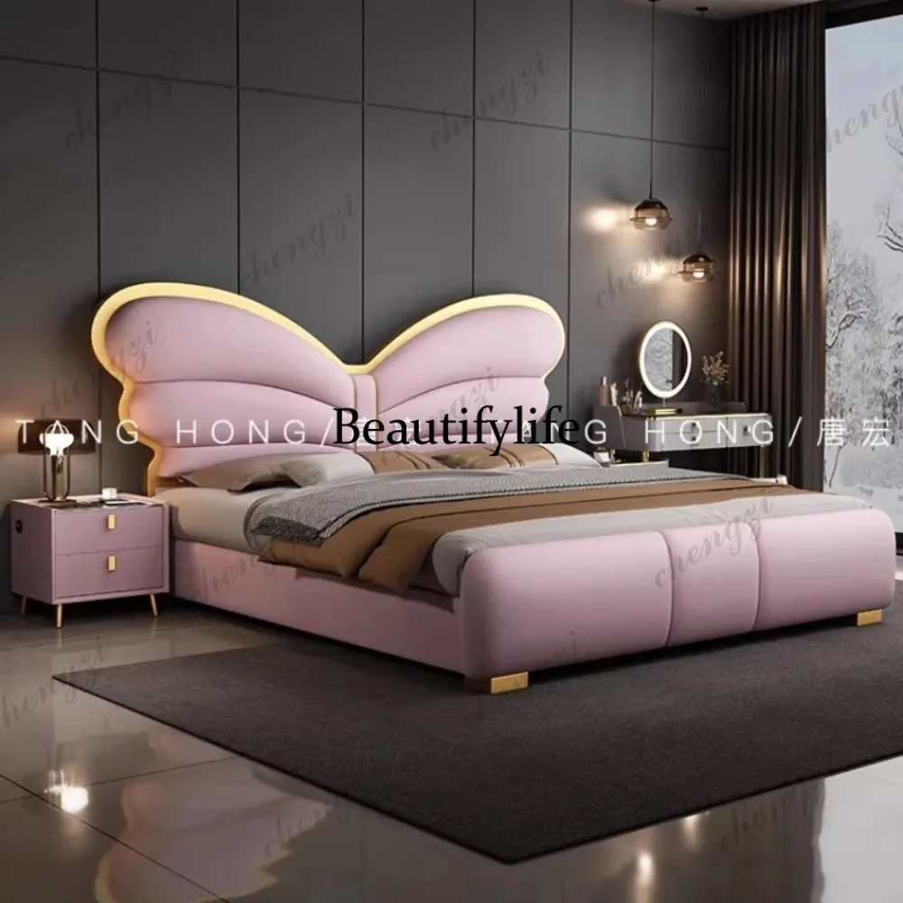 

150x200 180x200 200x220 cm Modern luxury faux leather Double bed 2 people bedroom beds frames full size bed frame furniture