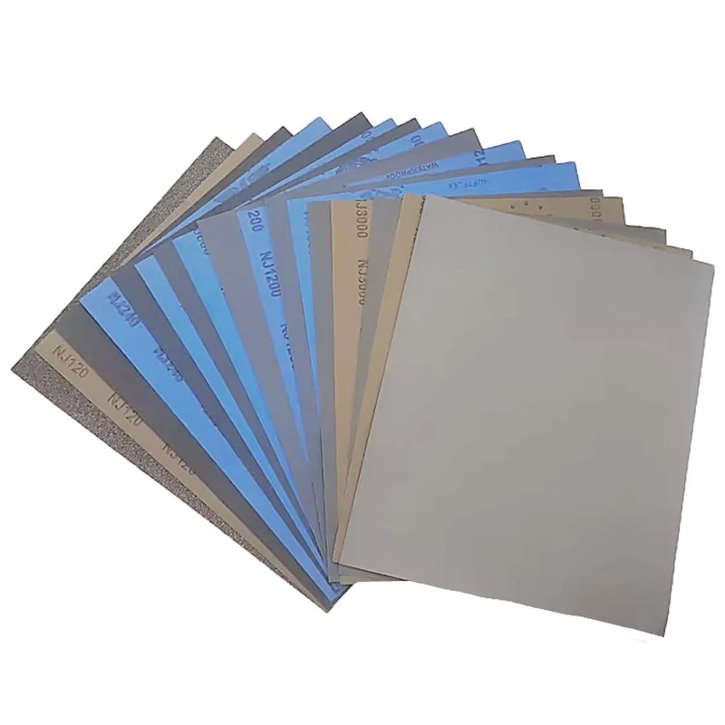 2pcs SandPapers 9”x11” Wet and Dry Polishing Sanding Abrasive Sandpaper Paper Sheets Surface Finishing Made 80 120- 10000 Grit