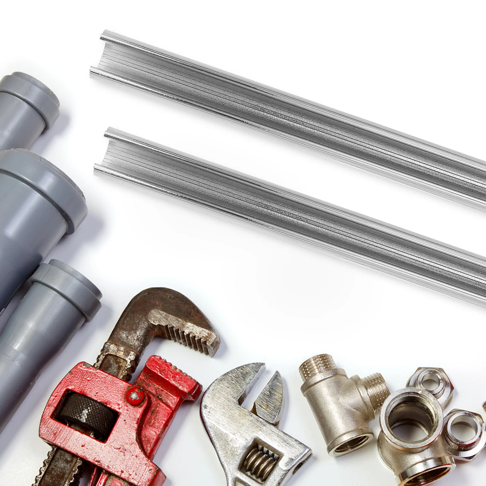 

Round Pipe Covers 2 Sets 2x15mm 15x200mm Durable Plastic Radiator Sleeves Water Heater Exhaust Collar Decorative Cover