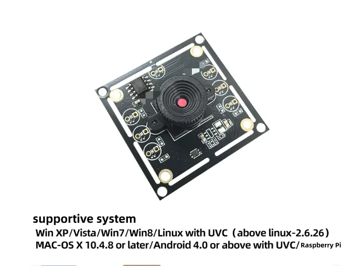 Módulo de câmera de 1MP OV9732 100 graus 1280x720 USB com foco manual de driver grátis, com cabo de 3M/2 metros para WinXP/7/8/10