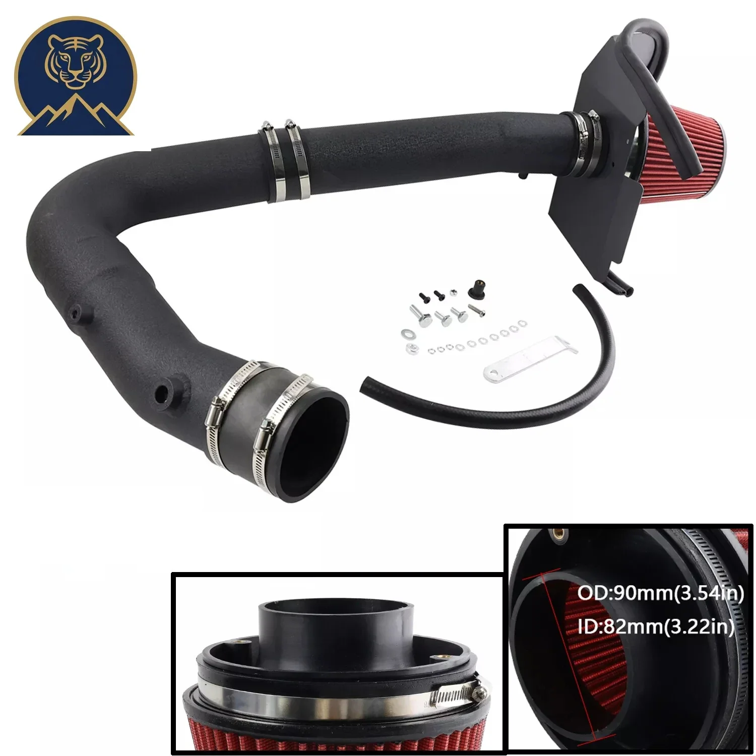 

High Flow Cold Air Intake System Pipe W/ Filter Kit for 2011-2023 Dodge Charger/Challenger & Chrysler 300 3.6 V6