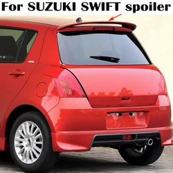 For Suzuki Swift Spoiler 2005-2015 High Quality ABS Plastic Car Rear Roof Spoiler Wings Airfoil Trunk Lip Car Accessories