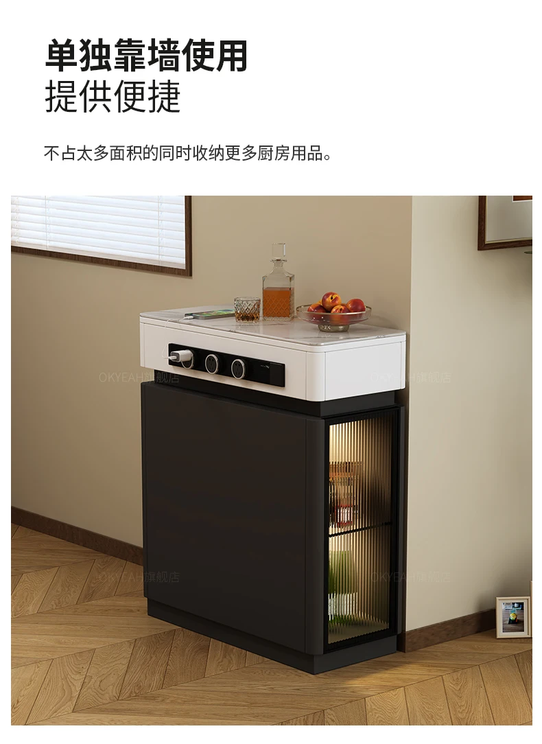 Modern simple removable single island rock slab mini locker