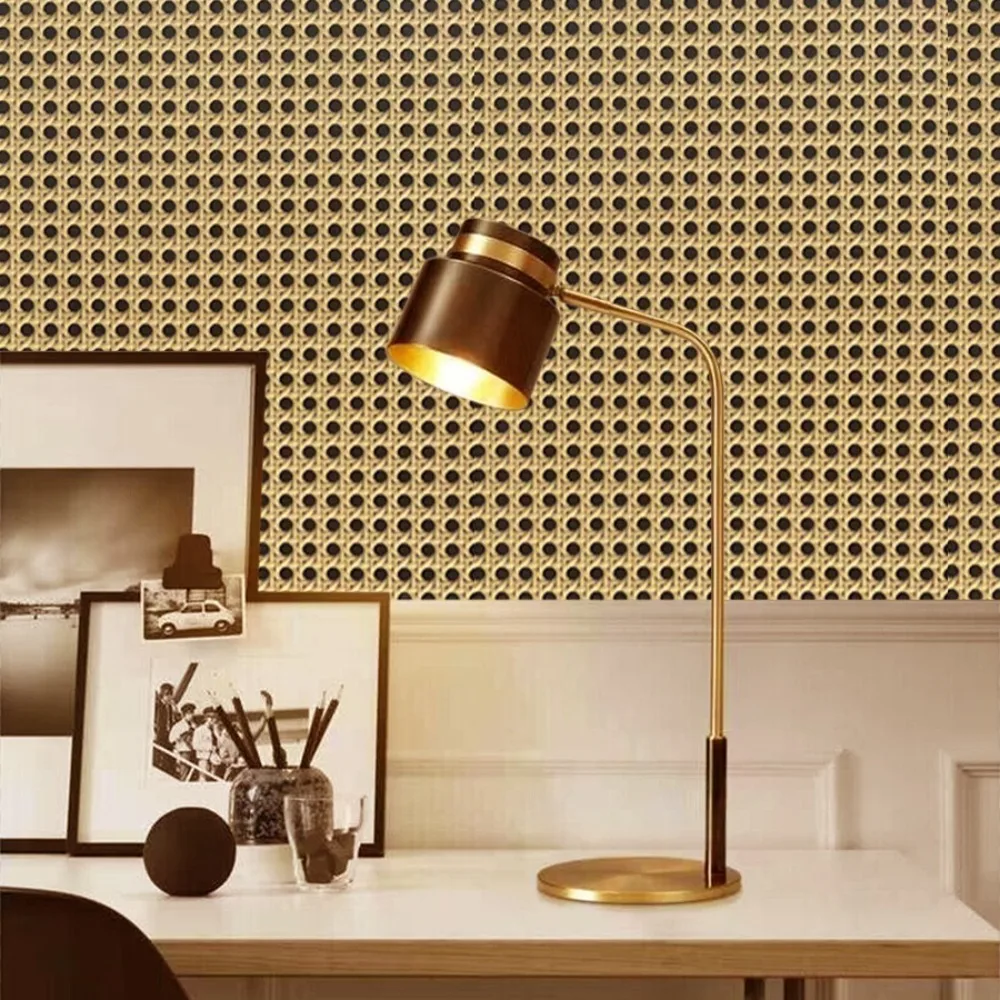 

Ретро 3D обои под ротанг, водонепроницаемые, из ПВХ, самоклеящиеся, съемные, для обновления мебели